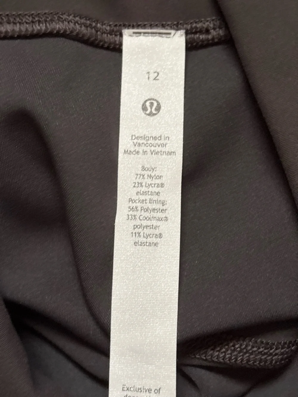 lululemon athletica Black Performance Leggings